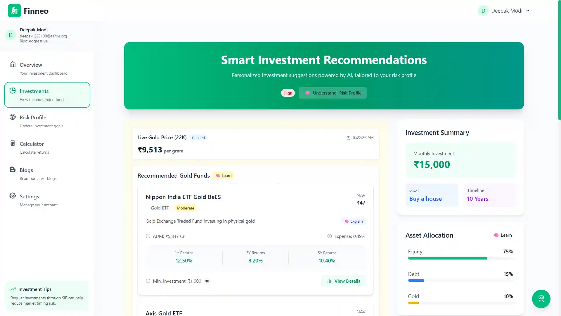 AI Investment Dashboard
