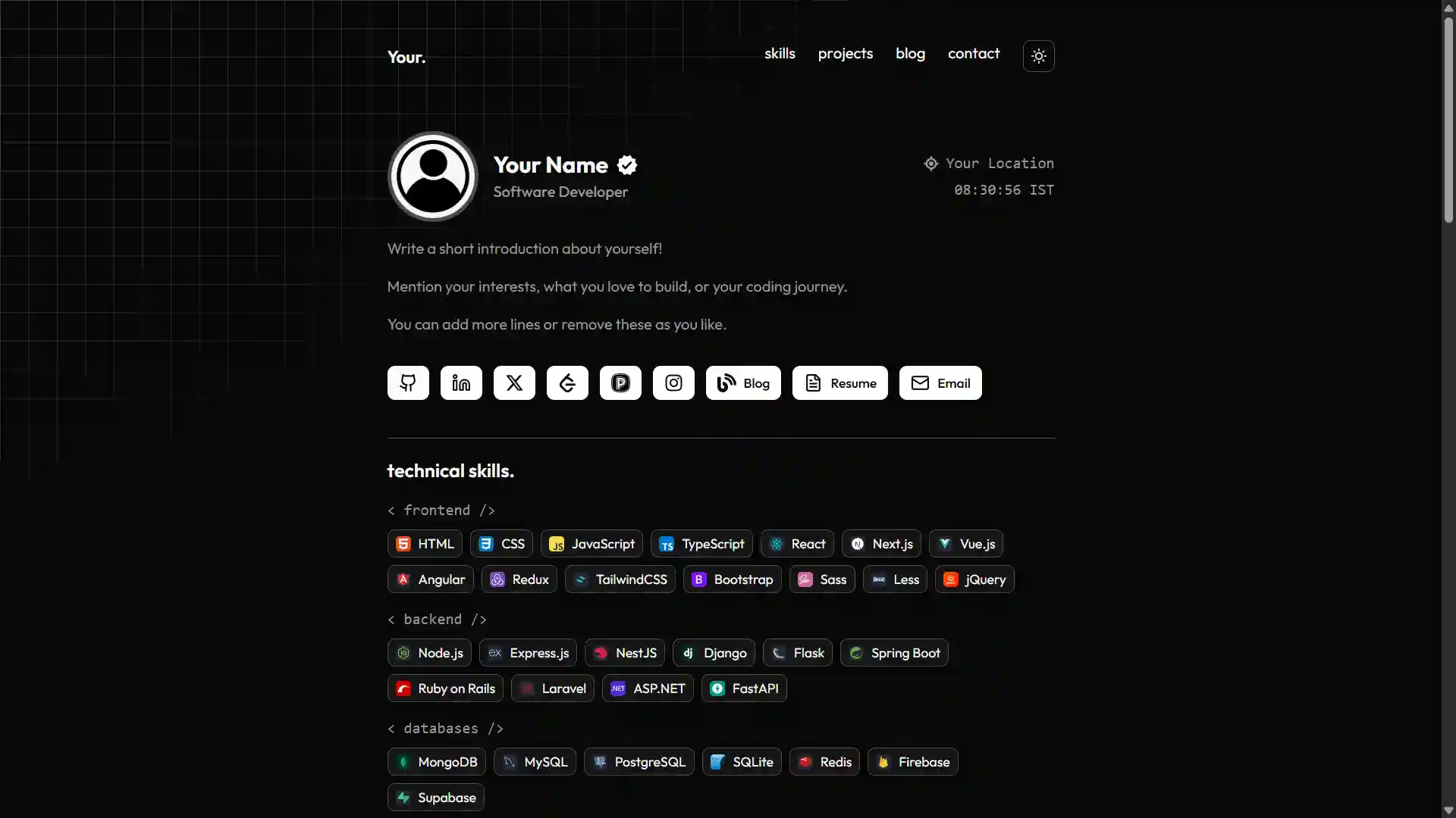 Portfolio Template