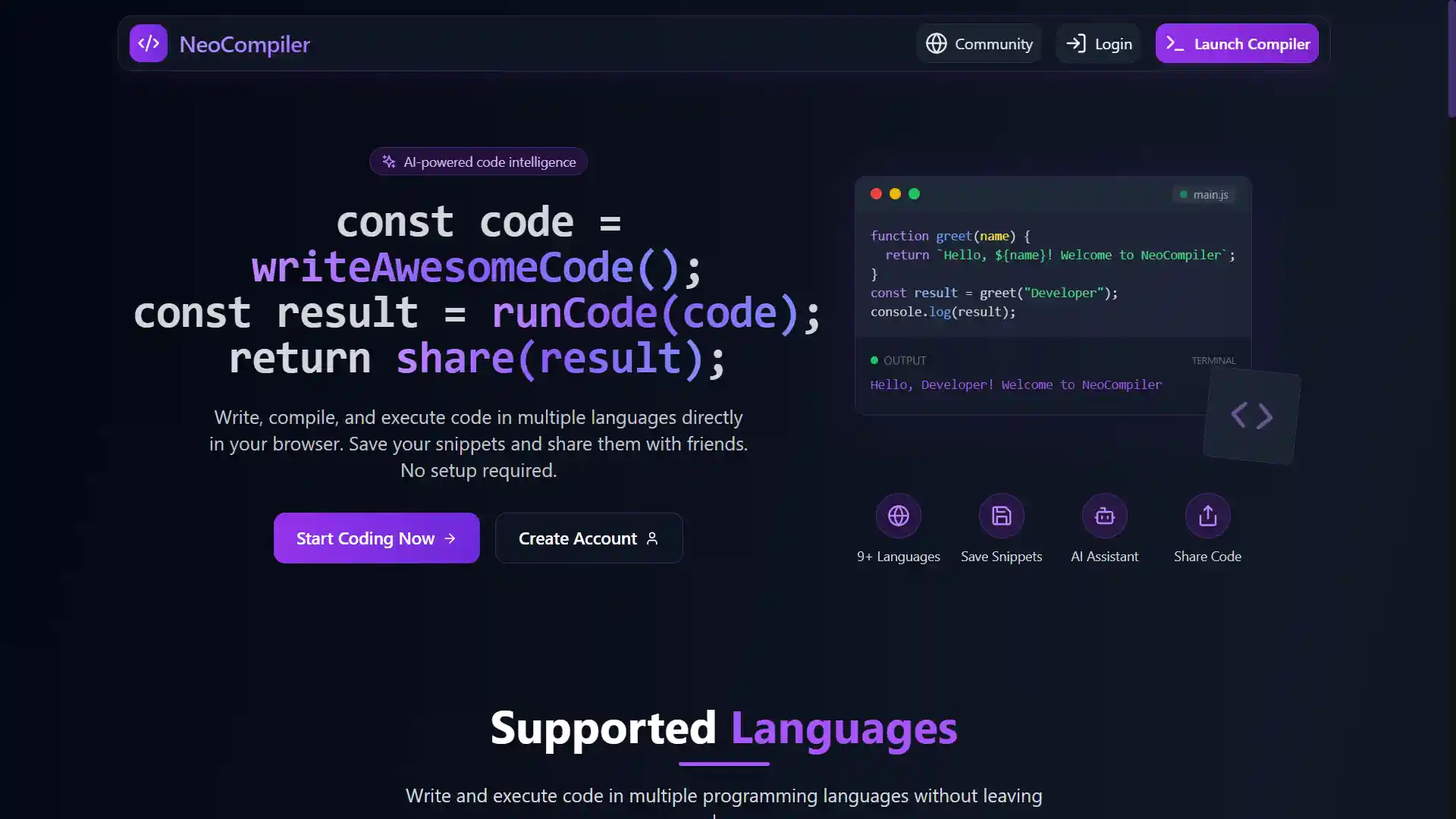 NeoCompiler preview