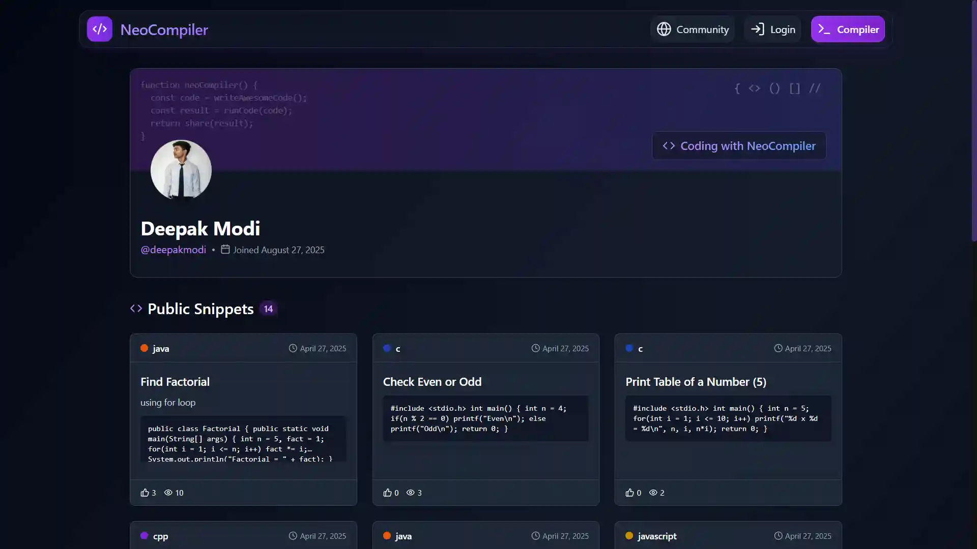 User Profiles
